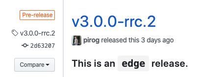 Edge releases